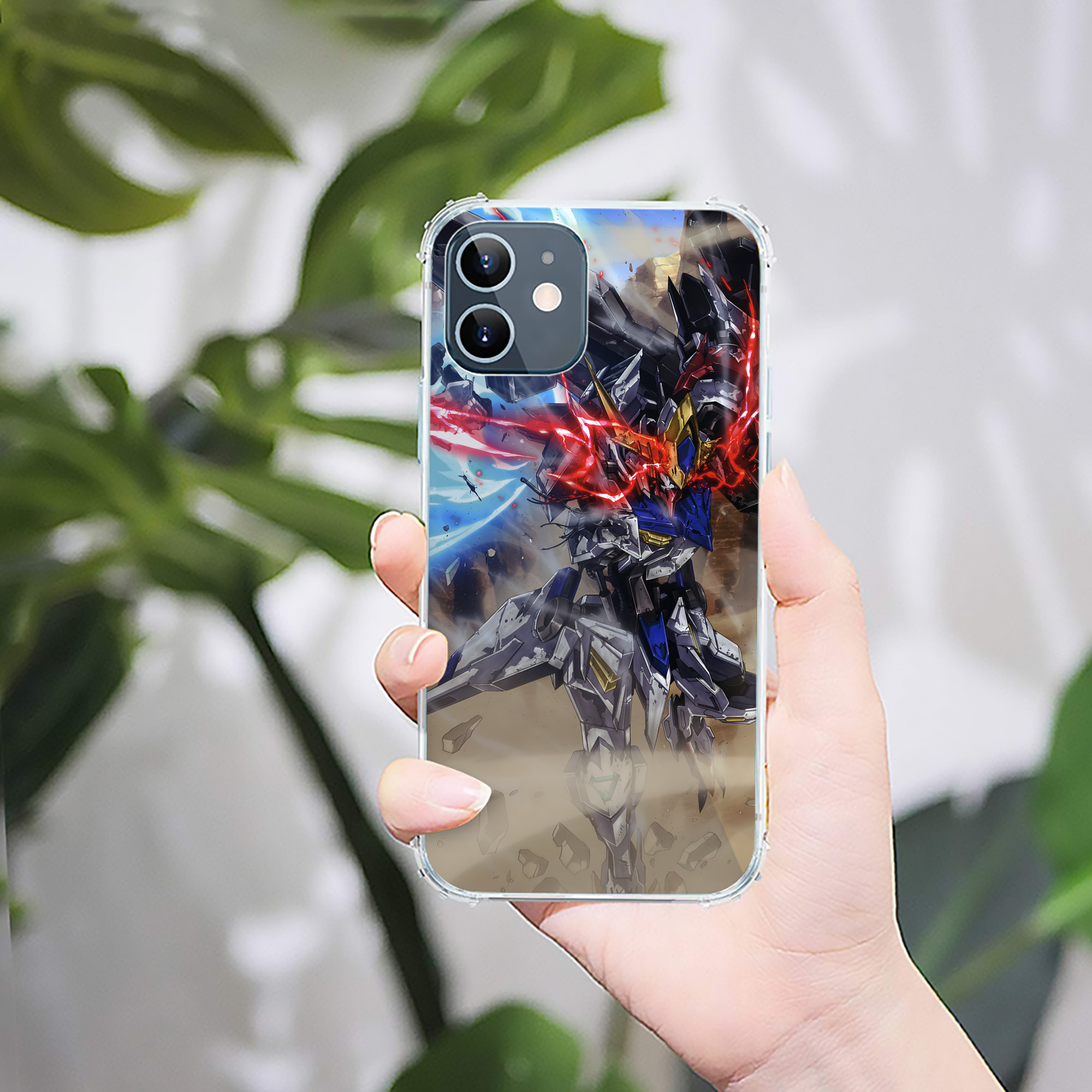 （画像用） 機動戦士ガンダム Mobile Suit Gundam 【iPhone 12シリーズ対応】透明スマホケース（クリアソフトケース）